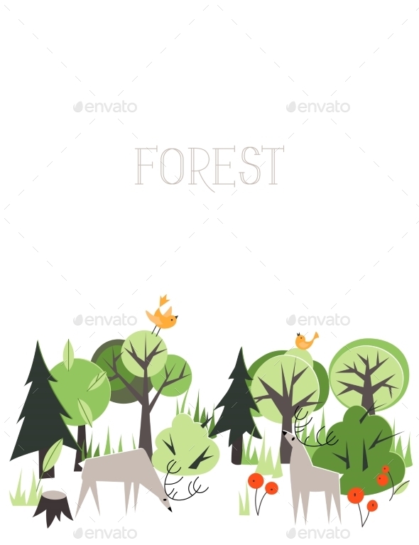 GraphicRiver Forest Animals 10509375 GraphicRiver Forest Animals 10509375