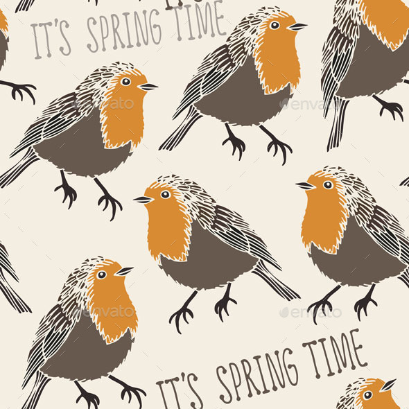GraphicRiver Robin Pattern 10509448 GraphicRiver Robin Pattern 10509448