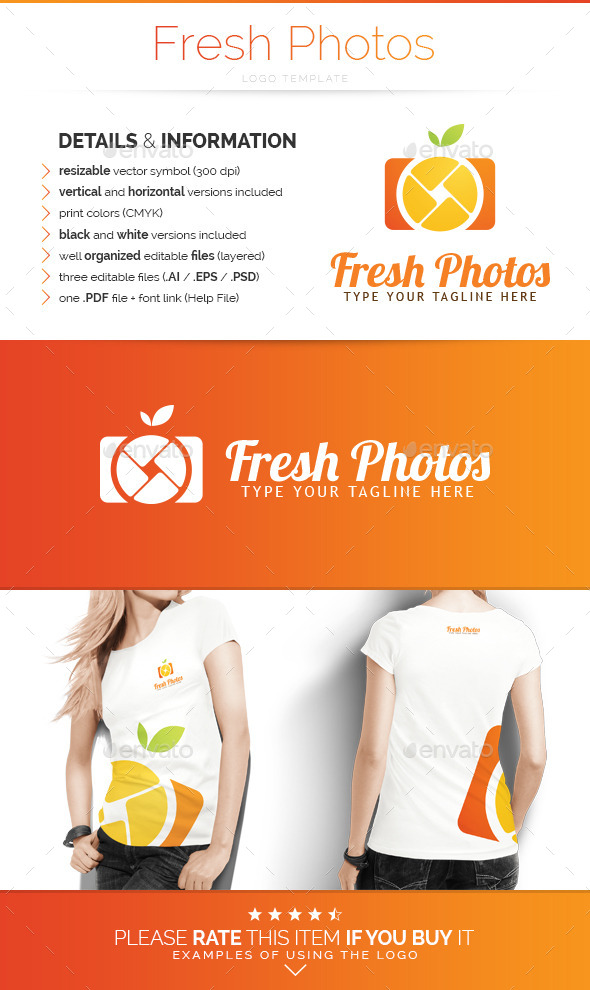 GraphicRiver Fresh Photos Logo Template 10509807 GraphicRiver Fresh Photos Logo Template 10509807