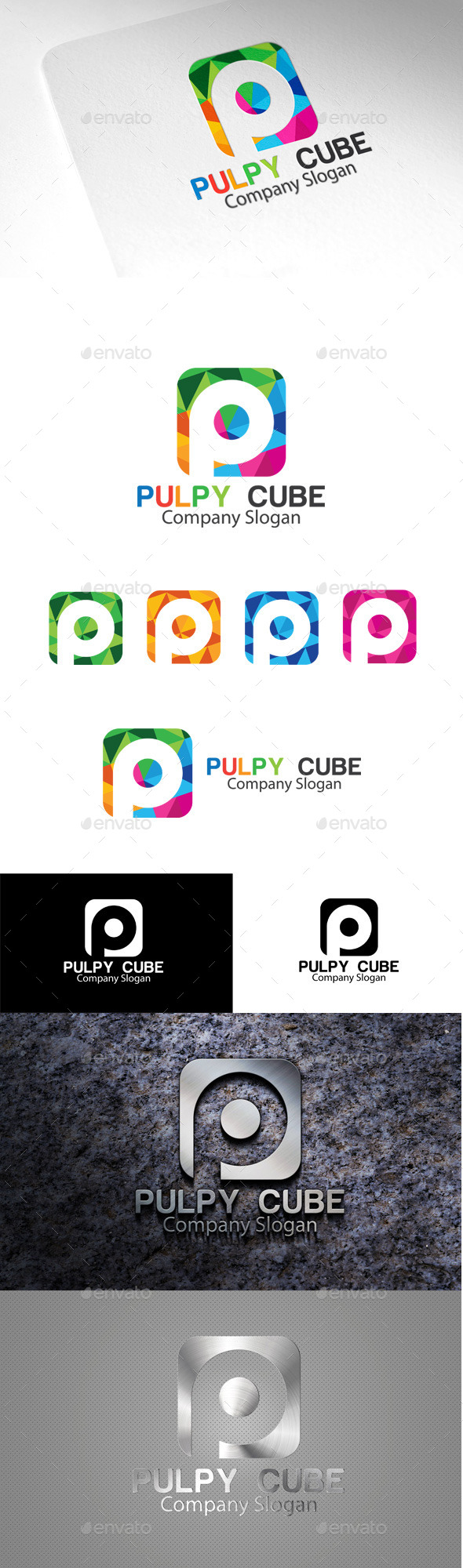 GraphicRiver Pulpy Cube P Letter Logo 10510798 GraphicRiver Pulpy Cube P Letter Logo 10510798