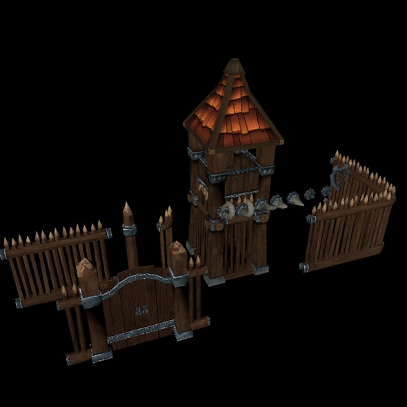 3DOcean Wooden Fortress 10511339 3DOcean Wooden Fortress 10511339