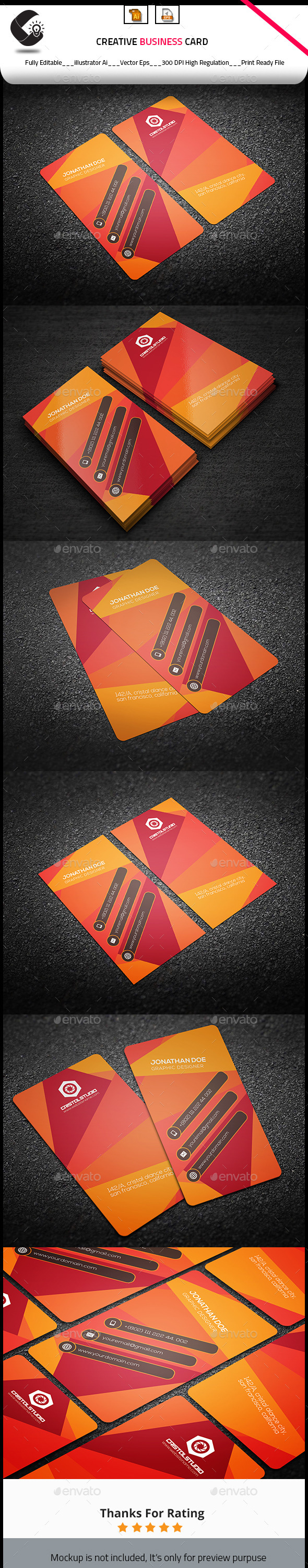 GraphicRiver Creative Vertical Business Card 10511537 GraphicRiver Creative Vertical Business Card 10511537
