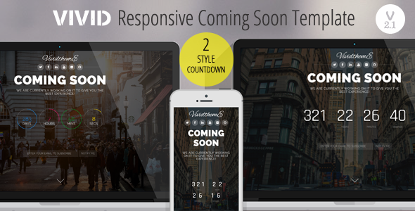 Vivid Responsive Coming Soon Template