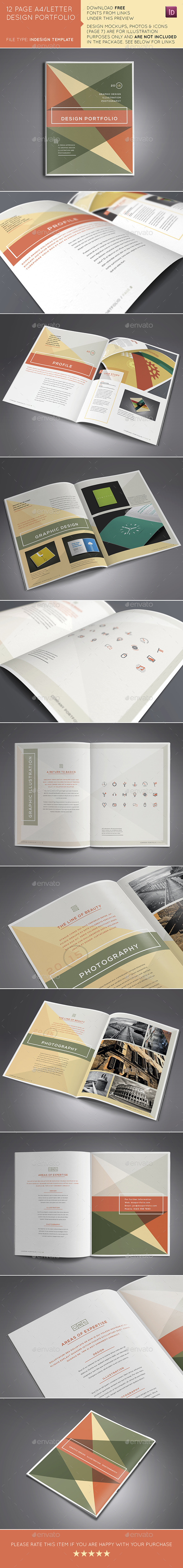 GraphicRiver 12 Page A4 US Design Portfolio Brochure 10511824 GraphicRiver 12 Page A4 US Design Portfolio Brochure 10511824