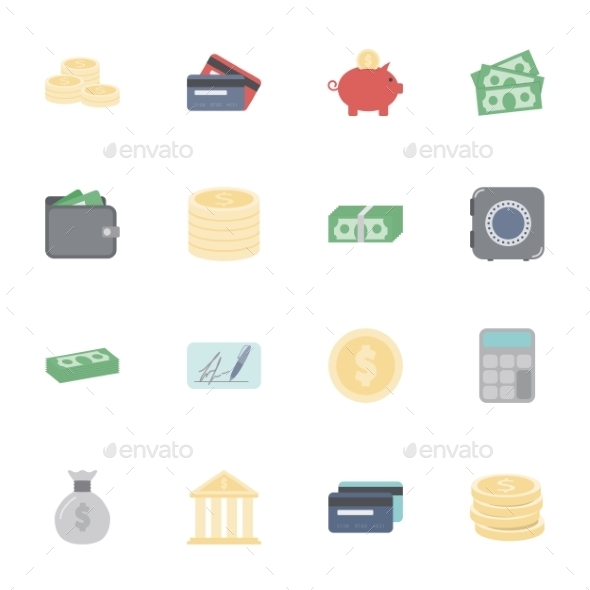 GraphicRiver Money and Financial Icons 10512068 GraphicRiver Money and Financial Icons 10512068