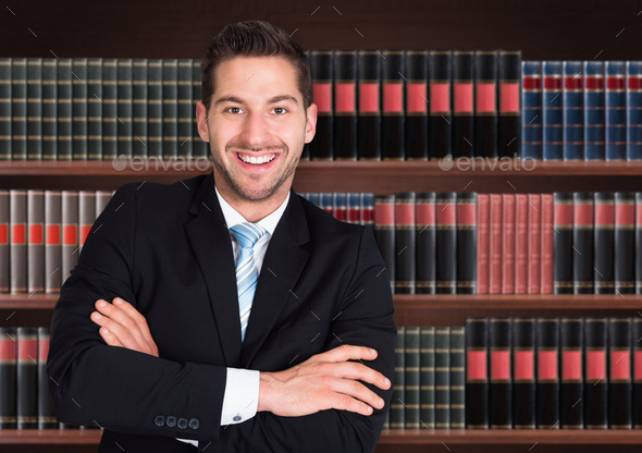 Portrait Of Happy Male Lawyer