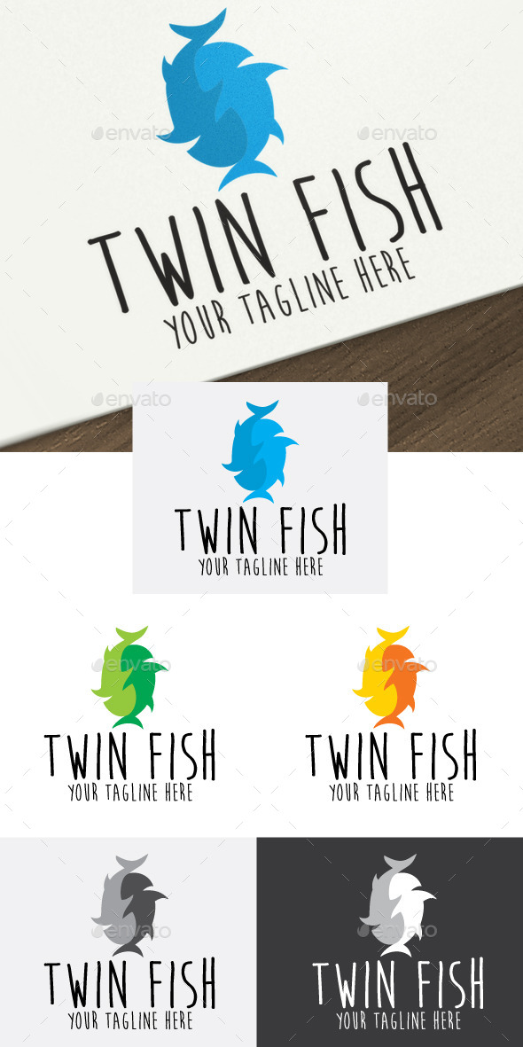 GraphicRiver Twin Fish 10512228 GraphicRiver Twin Fish 10512228