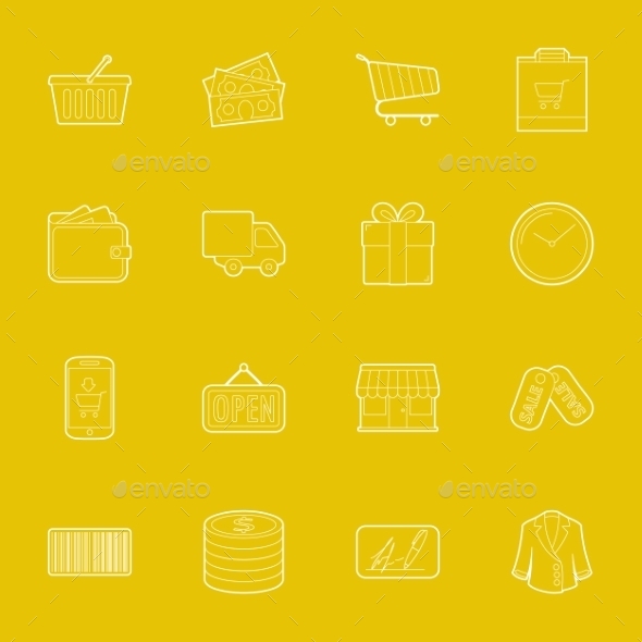 GraphicRiver Shopping Icons 10512300 GraphicRiver Shopping Icons 10512300