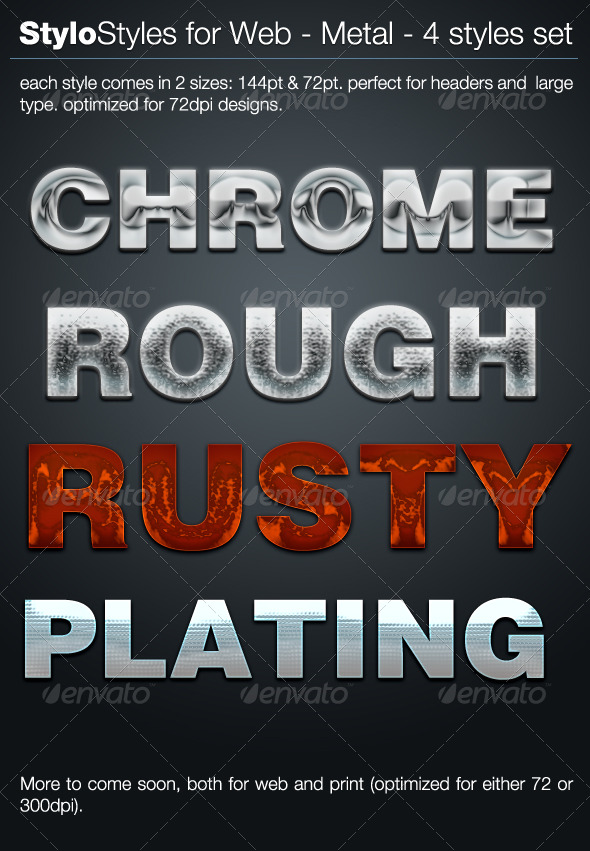 StyloStyles for Web - Metal - Text Effects Styles