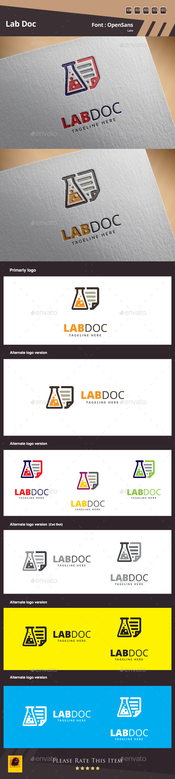 GraphicRiver Lab Doc Logo Template 10514128 GraphicRiver Lab Doc Logo Template 10514128