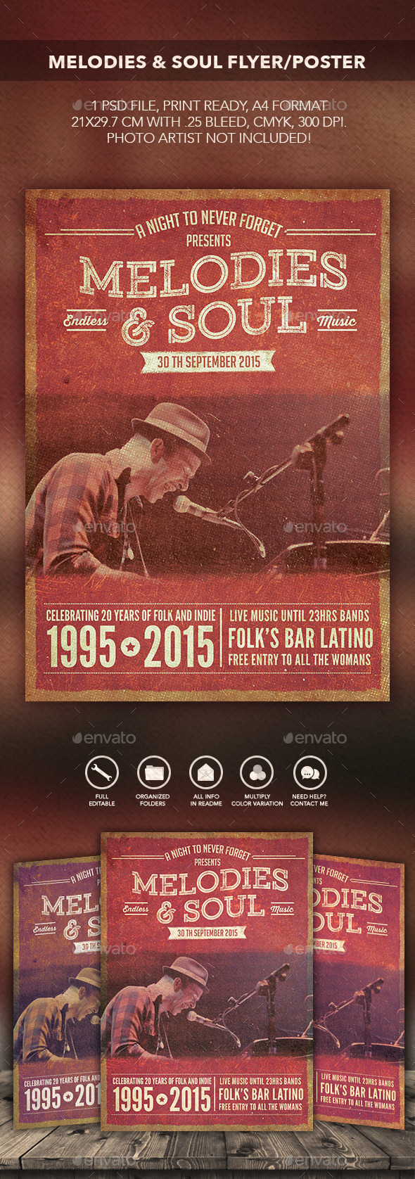 GraphicRiver Melodies & Soul Flyer Poster 10514176 GraphicRiver Melodies & Soul Flyer Poster 10514176