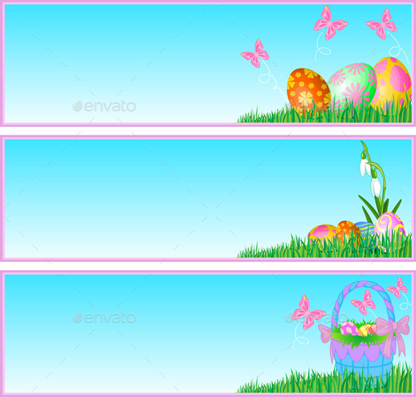 GraphicRiver Easter Eggs Banners 10514430 GraphicRiver Easter Eggs Banners 10514430