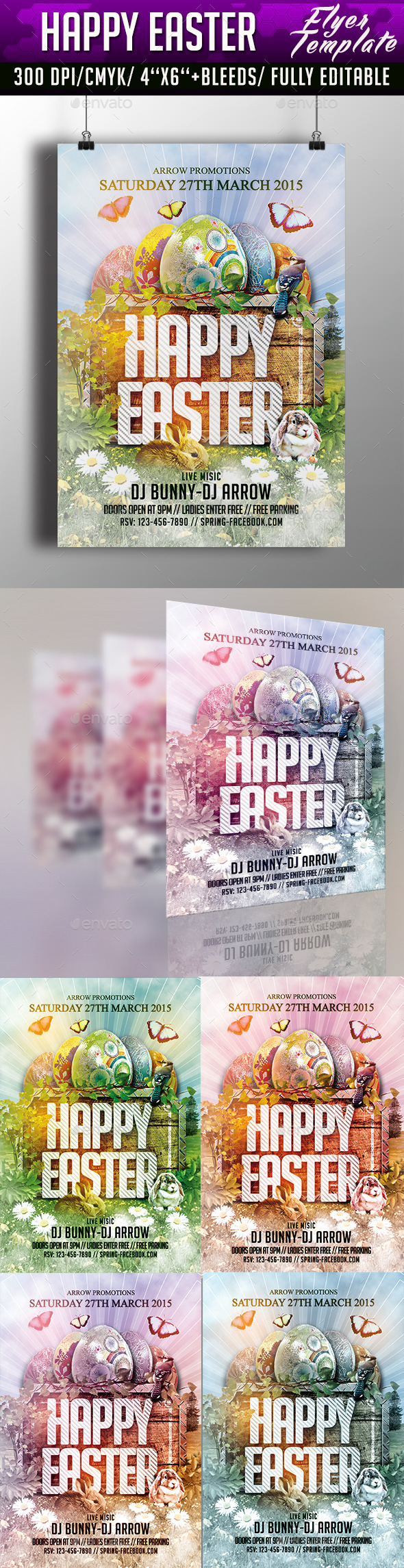 GraphicRiver Happy Easter Flyer Template 10514493 GraphicRiver Happy Easter Flyer Template 10514493