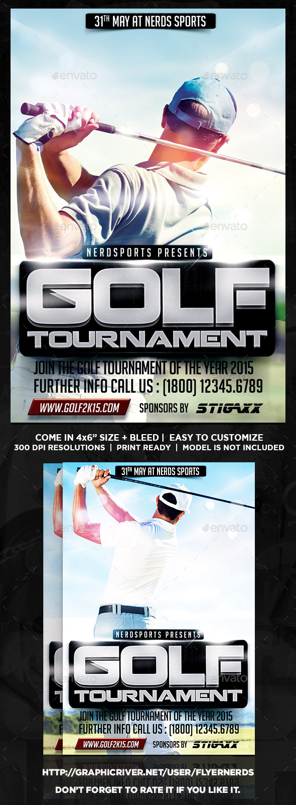 GraphicRiver Golf Tournament Sports Flyer 10514506 GraphicRiver Golf Tournament Sports Flyer 10514506