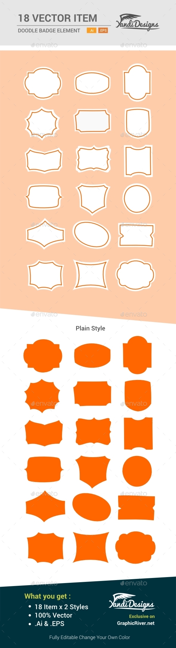 GraphicRiver Doodle Badge Element 10515775 GraphicRiver Doodle Badge Element 10515775