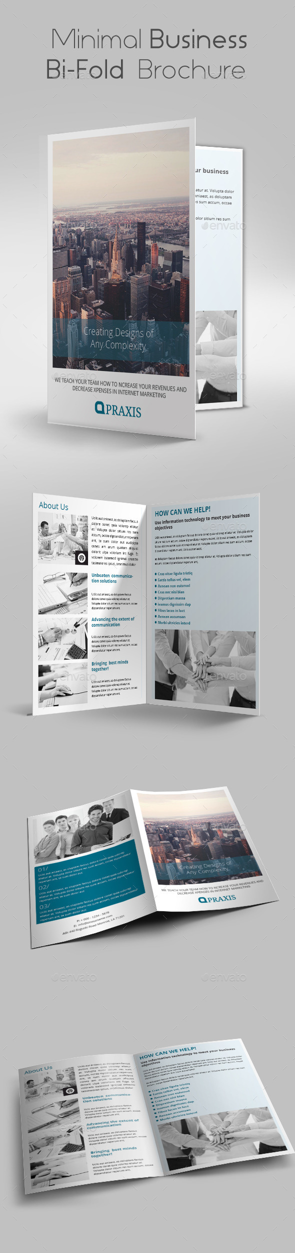 GraphicRiver Minimal Business Bi-Fold Brochure 10516890 GraphicRiver Minimal Business Bi-Fold Brochure 10516890