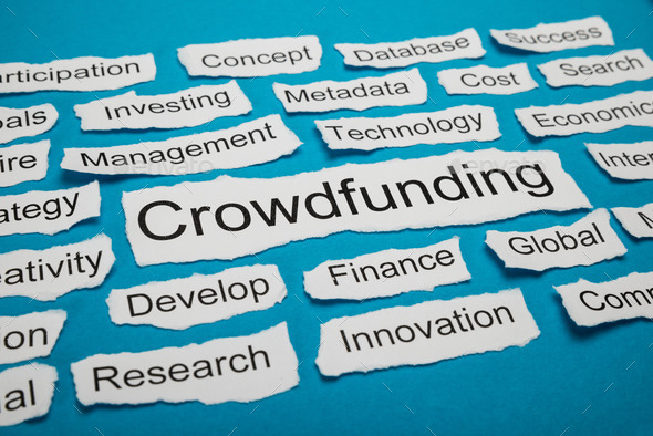 Word Crowdfunding On Piece Of Torn Paper (Misc) Photo Download