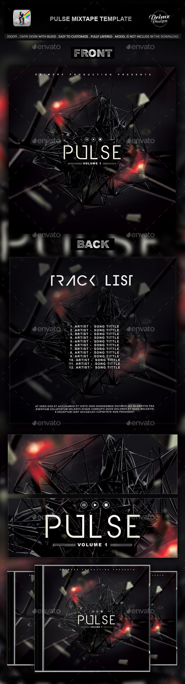 GraphicRiver Pulse Mixtape Template 10518306 GraphicRiver Pulse Mixtape Template 10518306