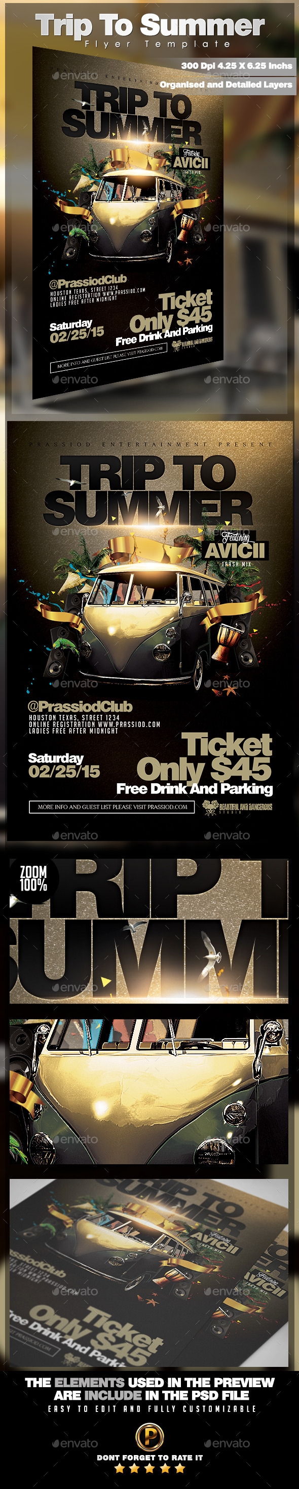 GraphicRiver Trip To Summer Flyer Template 10518632 GraphicRiver Trip To Summer Flyer Template 10518632