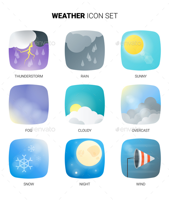GraphicRiver Weather Icon Set 10519008 GraphicRiver Weather Icon Set 10519008