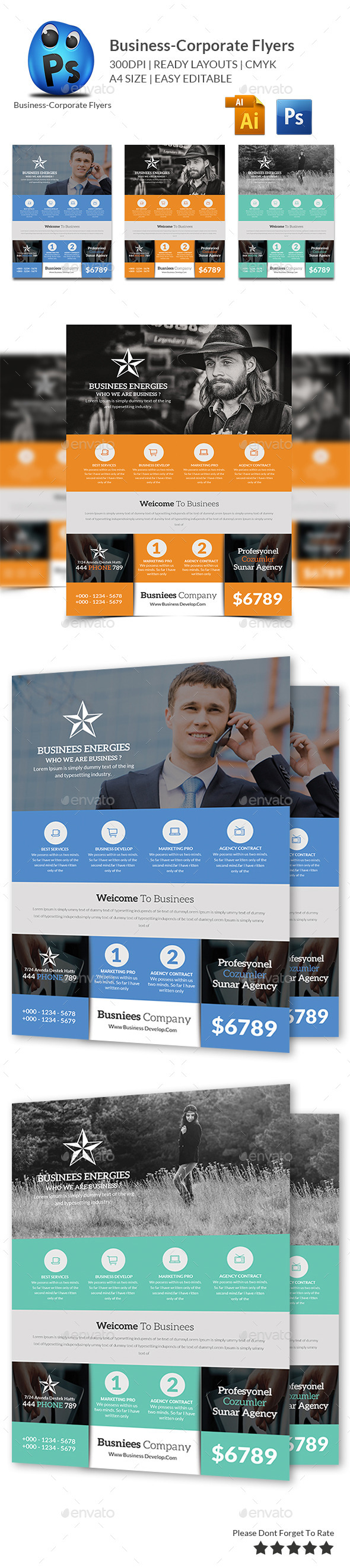 GraphicRiver Smart Business Flyers Template 10519153 GraphicRiver Smart Business Flyers Template 10519153