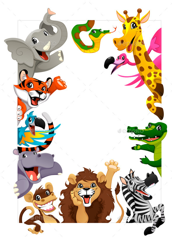 GraphicRiver Group of Jungle Animals 10519761 GraphicRiver Group of Jungle Animals 10519761
