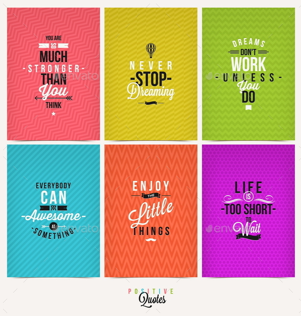 GraphicRiver Set of Positive Quote Typographical Background 10520253 GraphicRiver Set of Positive Quote Typographical Background 10520253