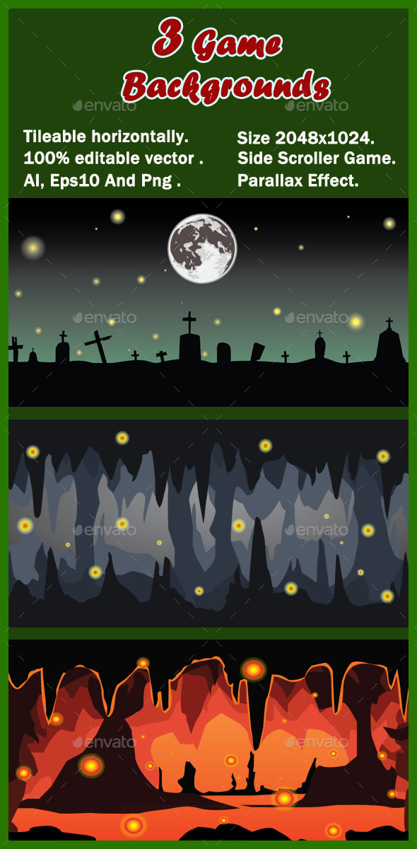 GraphicRiver 3 Game Backgrounds 10520722 GraphicRiver 3 Game Backgrounds 10520722