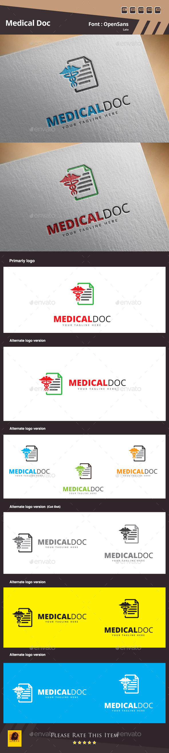 GraphicRiver Medical Doc Logo Template 10521283 GraphicRiver Medical Doc Logo Template 10521283