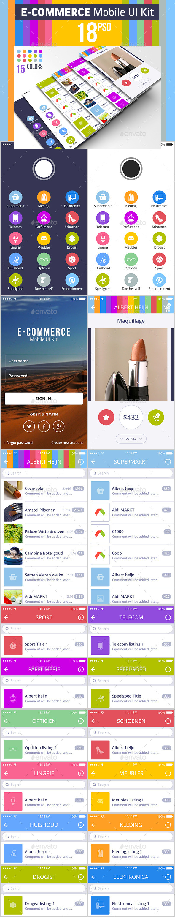 GraphicRiver E-commerce Mobile UI Kit 10523510 GraphicRiver E-commerce Mobile UI Kit 10523510