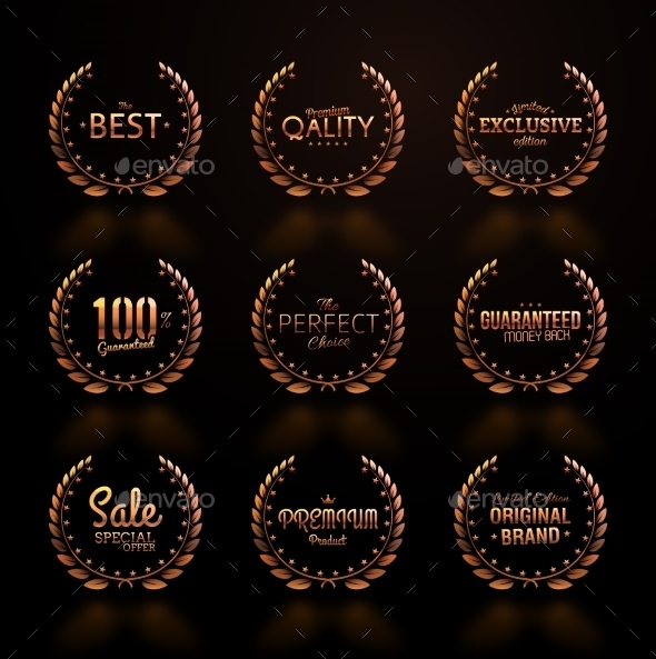 GraphicRiver Laurel Wreaths 10523808 GraphicRiver Laurel Wreaths 10523808