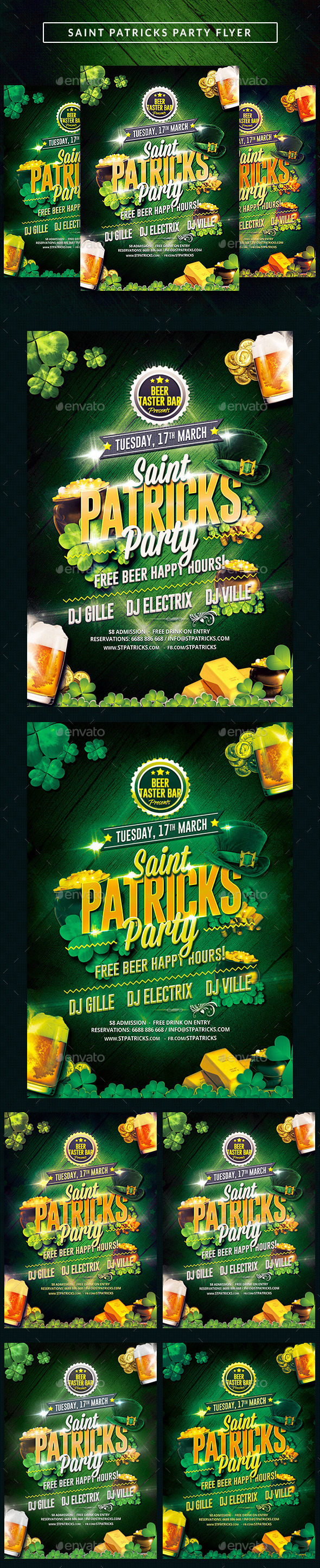 Saint Patricks Party Flyer (Clubs & Parties)