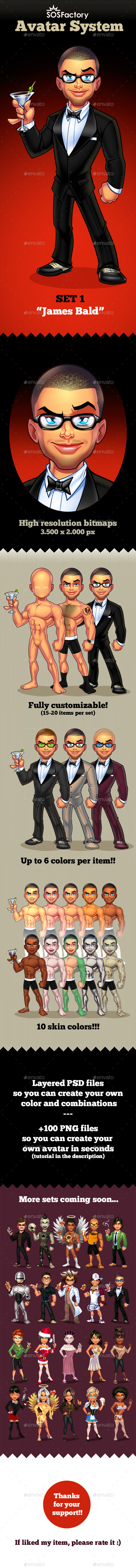 GraphicRiver Avatar system SET 1 10524605 GraphicRiver Avatar system SET 1 10524605