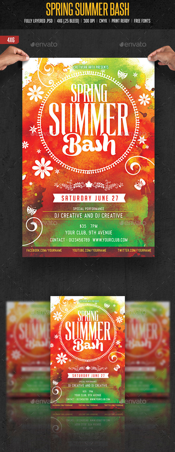 GraphicRiver Spring Summer Bash 10524737 GraphicRiver Spring Summer Bash 10524737