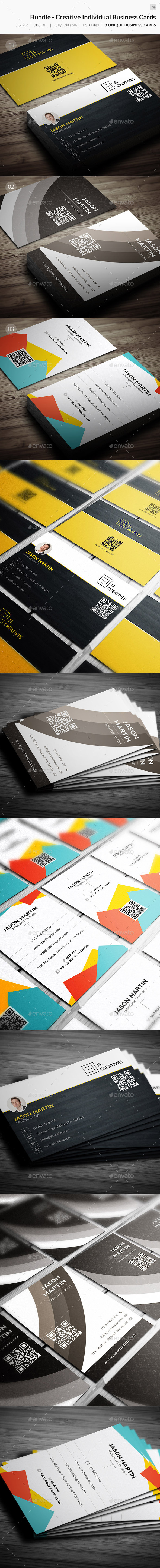 GraphicRiver Bundle Creative Individual Business Cards 79 10525129 GraphicRiver Bundle Creative Individual Business Cards 79 10525129