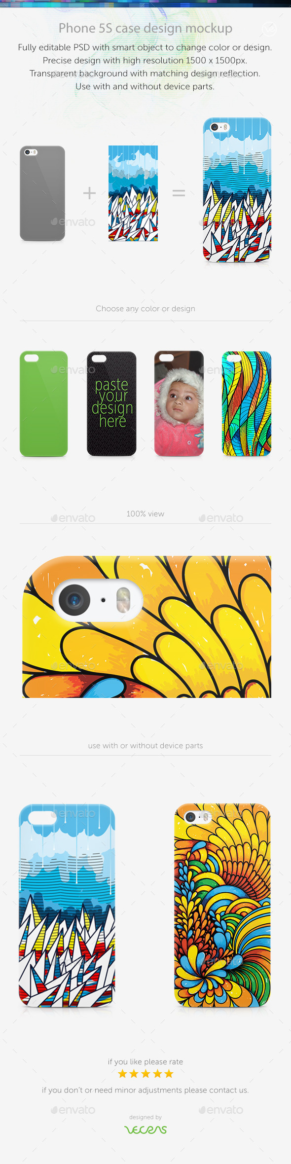 GraphicRiver Phone 5S Case Design Mockup 10525286 GraphicRiver Phone 5S Case Design Mockup 10525286