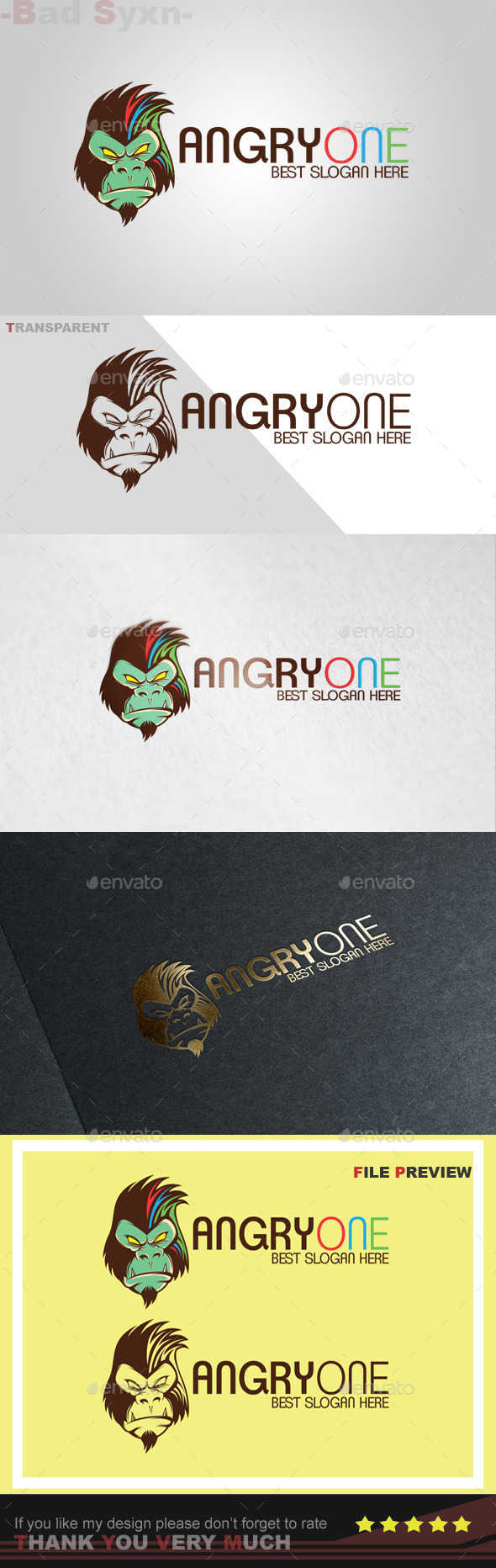 GraphicRiver Angryone Logo Template 10525421 GraphicRiver Angryone Logo Template 10525421