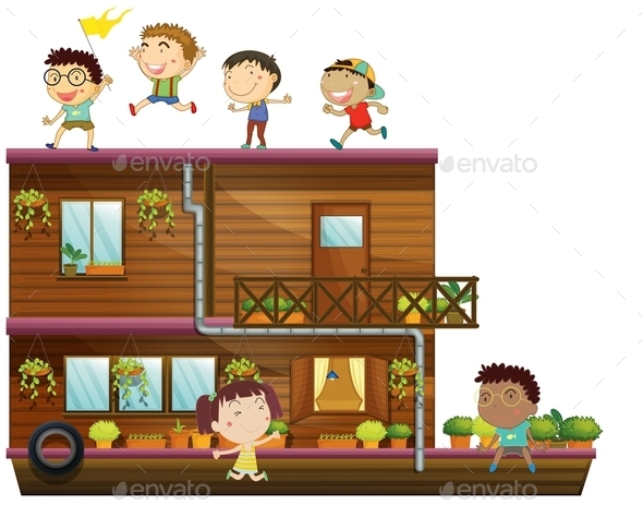 GraphicRiver Children and Boat 10525723 GraphicRiver Children and Boat 10525723