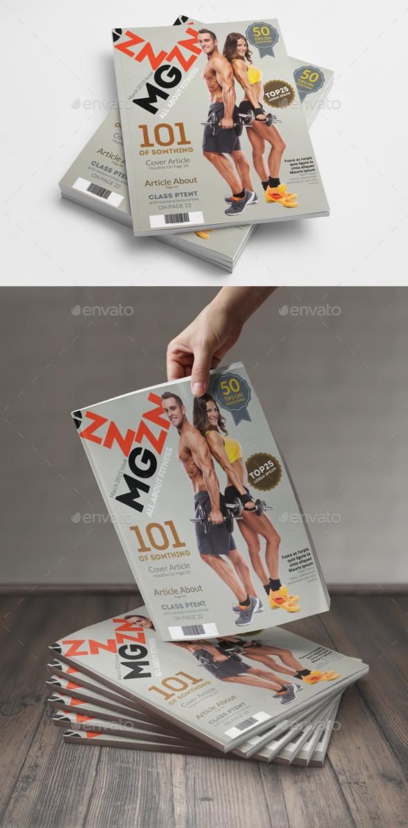 GraphicRiver Magazine Cover Template 10481651 GraphicRiver Magazine Cover Template 10481651