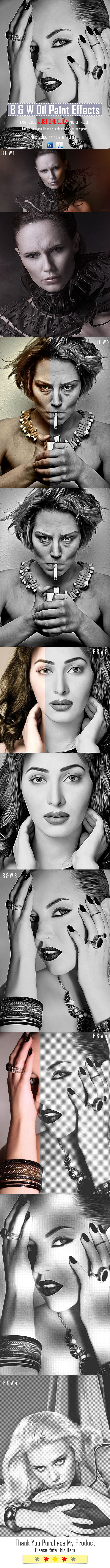 GraphicRiver B & W Oil Paint Effects 10527028 GraphicRiver B & W Oil Paint Effects 10527028