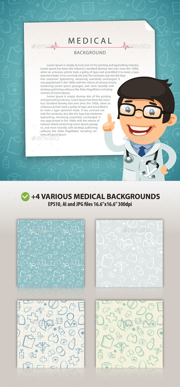 GraphicRiver Aquamarine Medical Background with Doctor 10527877 GraphicRiver Aquamarine Medical Background with Doctor 10527877