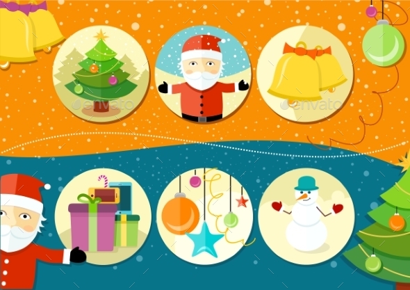 GraphicRiver Christmas and New Year Icons 10527906 GraphicRiver Christmas and New Year Icons 10527906