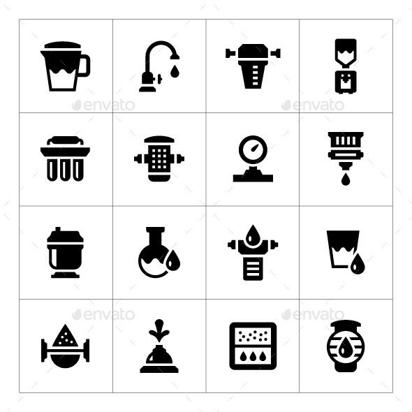 GraphicRiver Set Icons of Water Filters 10528331 GraphicRiver Set Icons of Water Filters 10528331