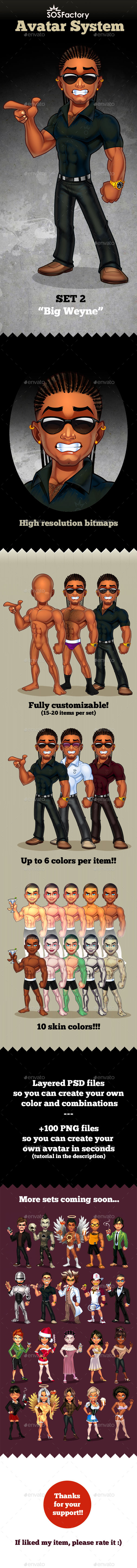 GraphicRiver Avatar System Set 02 10528988 GraphicRiver Avatar System Set 02 10528988