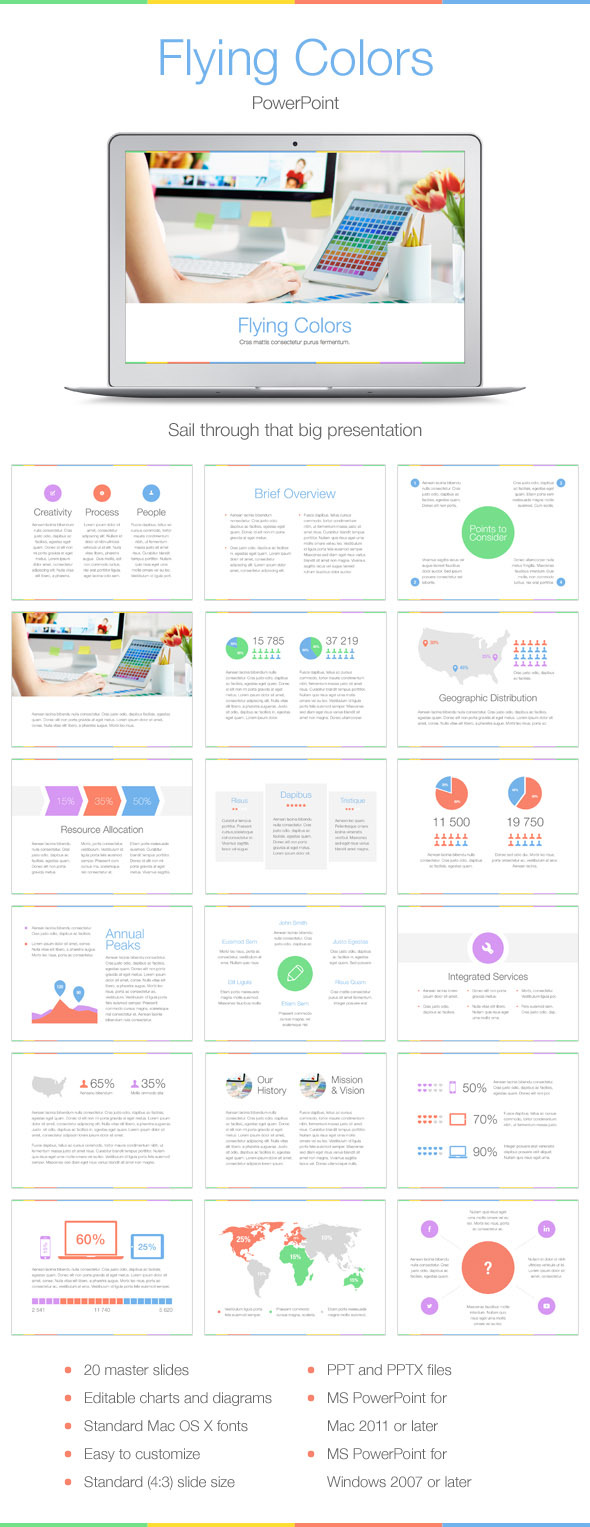 GraphicRiver Flying Colors PowerPoint Template 10488983 GraphicRiver Flying Colors PowerPoint Template 10488983