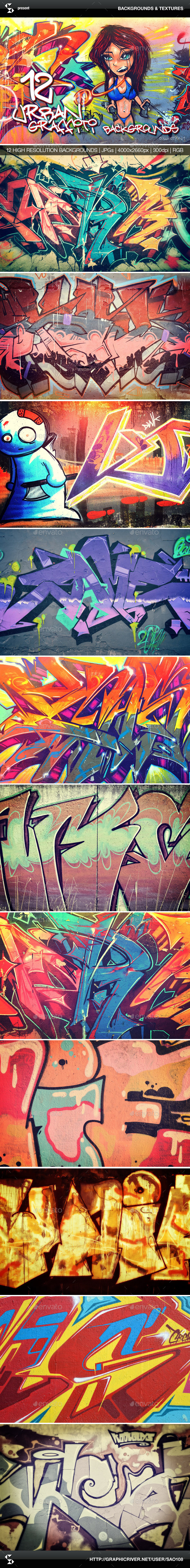 GraphicRiver Urban Graffiti Backgrounds Collection 1 10529770 GraphicRiver Urban Graffiti Backgrounds Collection 1 10529770