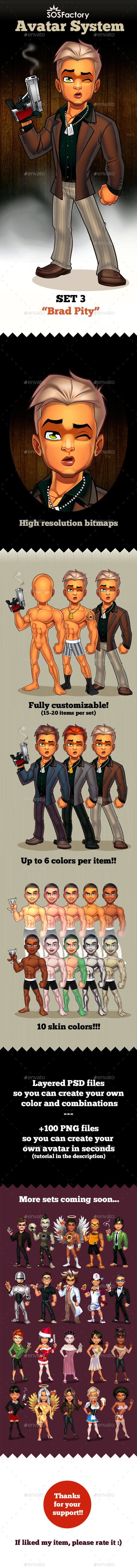 GraphicRiver Avatar System Set 3 10529950 GraphicRiver Avatar System Set 3 10529950