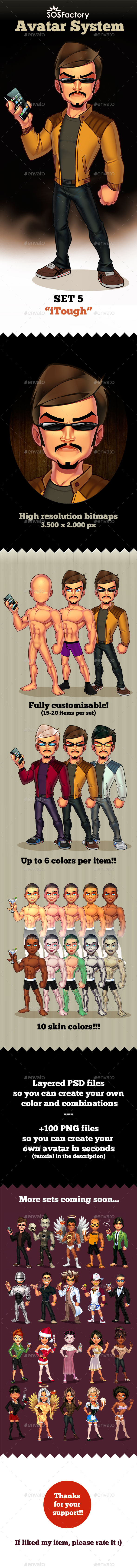 GraphicRiver Avatar System Set 05 10531906 GraphicRiver Avatar System Set 05 10531906