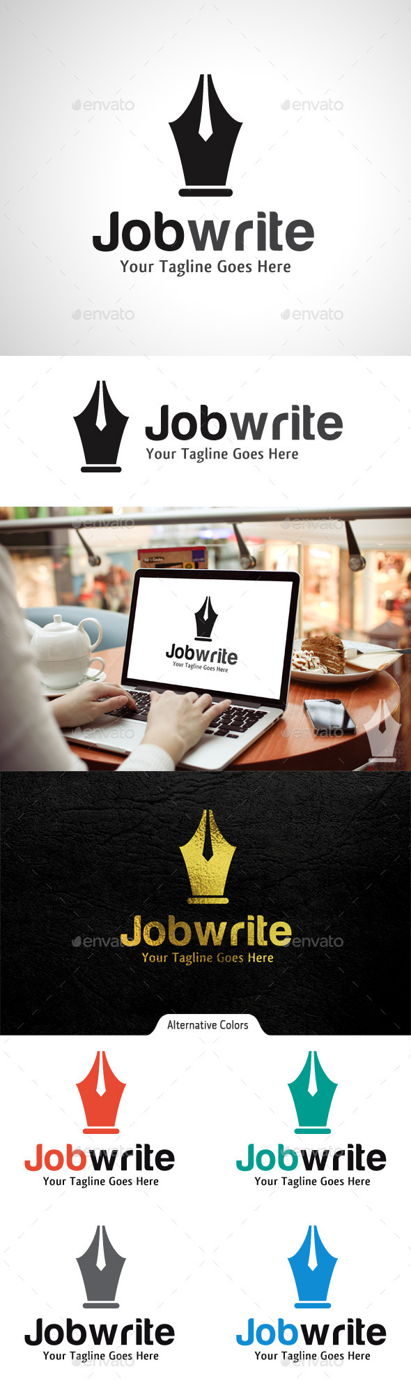GraphicRiver Job Write Logo 10531910 GraphicRiver Job Write Logo 10531910
