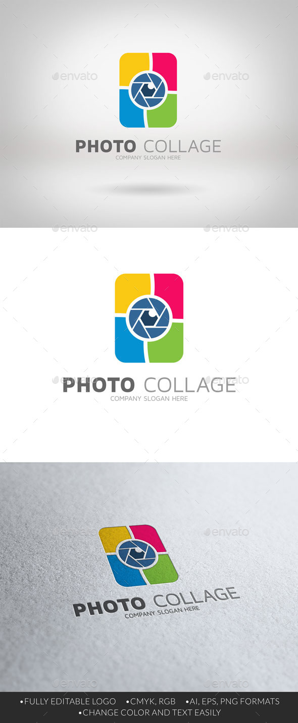 GraphicRiver Photo Collage Logo 10531975 GraphicRiver Photo Collage Logo 10531975
